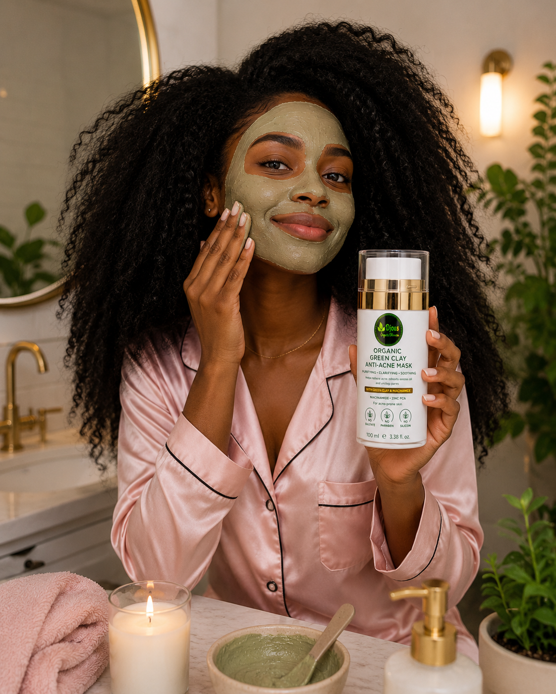 Organic Green Clay & Niacinamide Purifying Mask